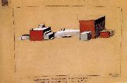 Kasimir Malevich Conciliarism Space building Spain oil painting artist